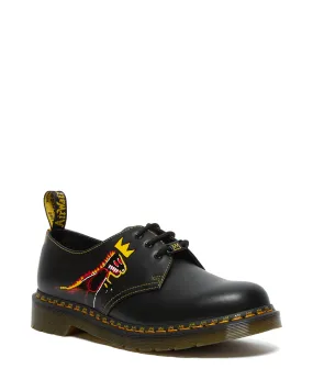 1461 BASQUIAT II BLACK DMS YELLOW PEZ SMOOTH SMOOTH LEATHER OXFORD SHOES