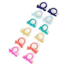 Accessorize London Girl's Mini Tie Hair Band 12 Pack