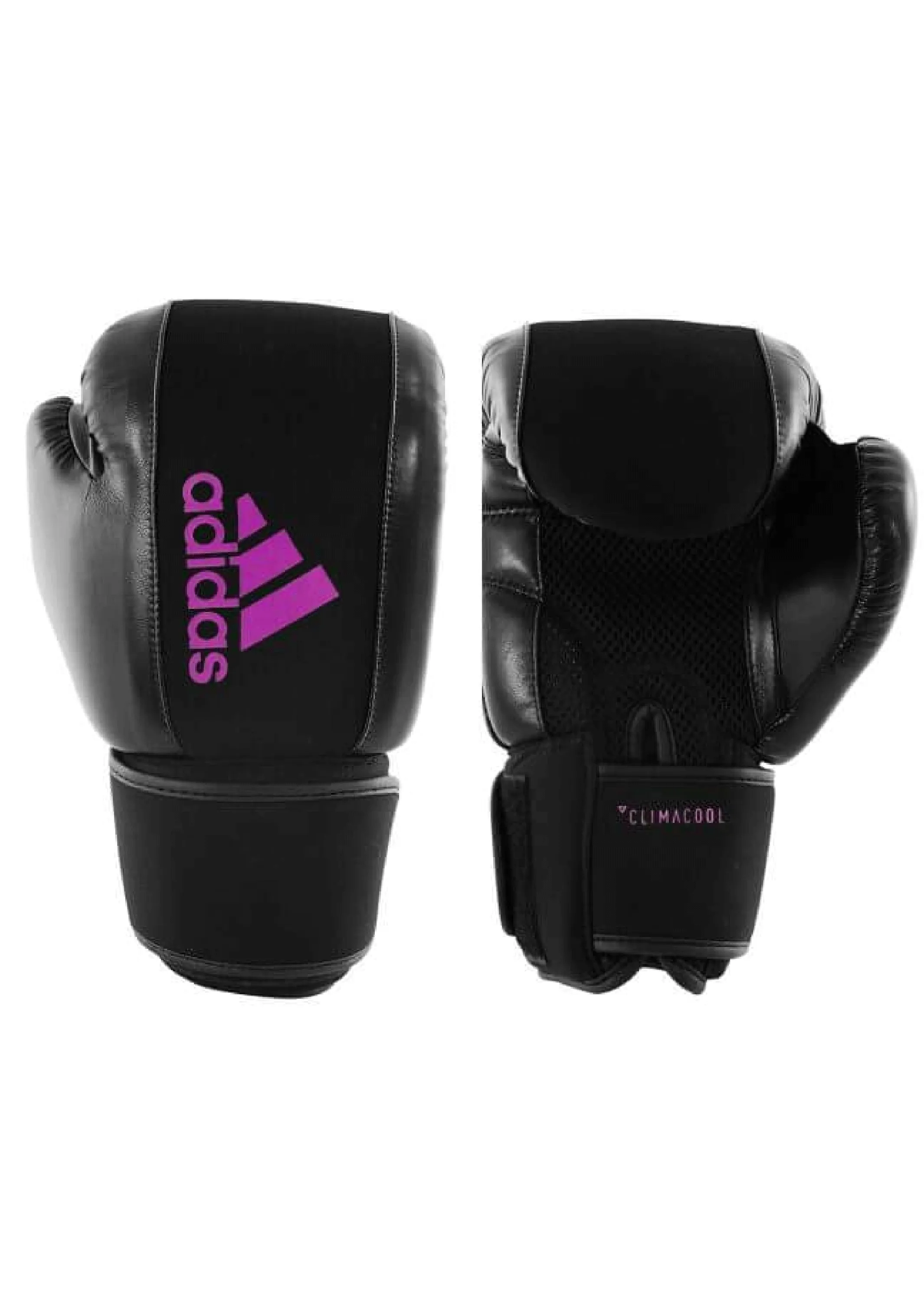 Adidas Unisex Washable Boxing Glove <BR> ADIHBWG01 BLACK/PINK