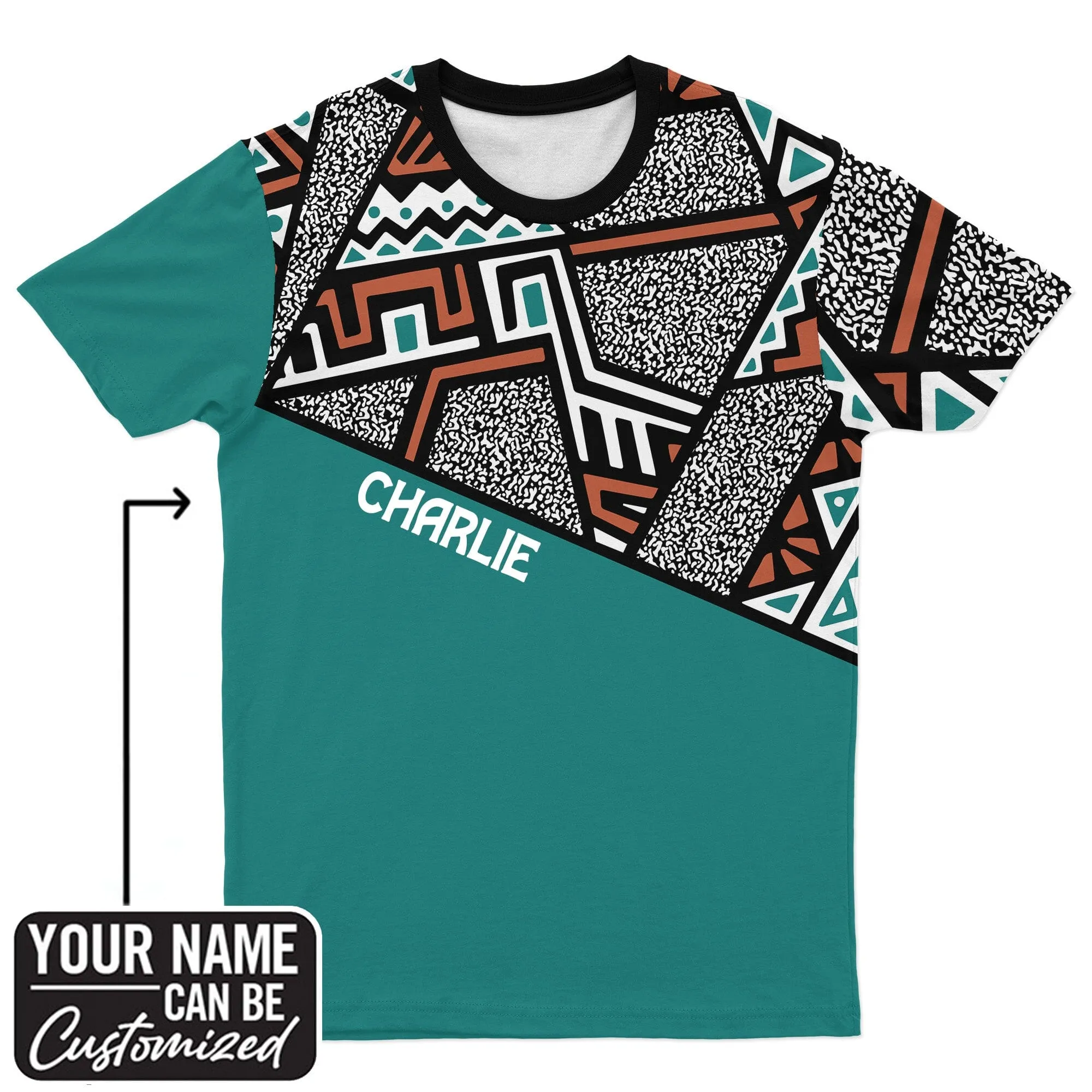 African Geometric Pattern T-shirt