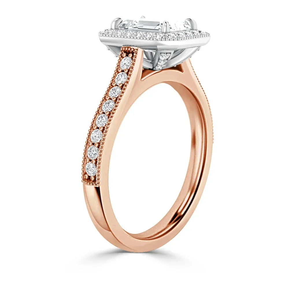 Angelica - 18ct Rose Gold - Emerald