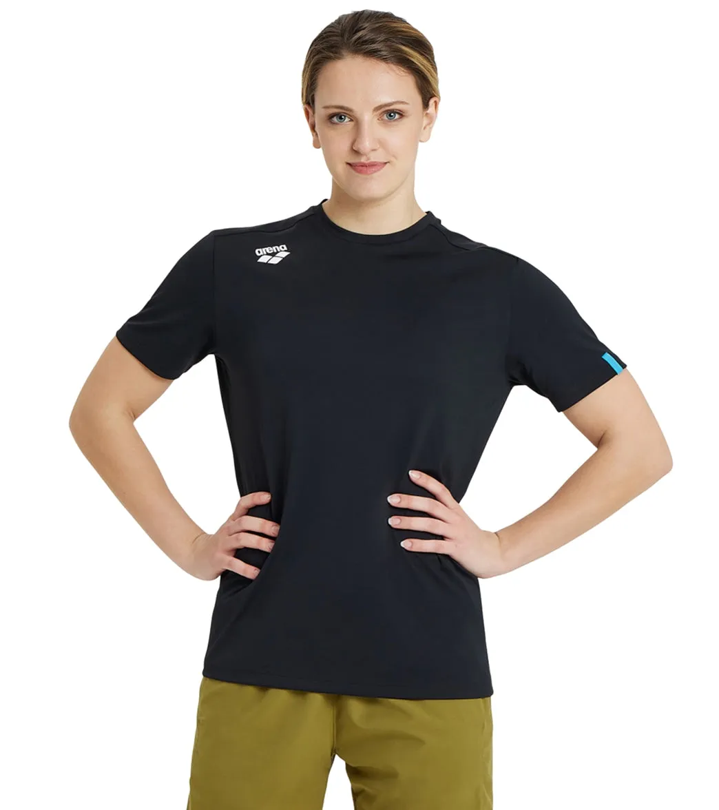 Arena Unisex Team Solid Short Sleeve T-Shirt Black