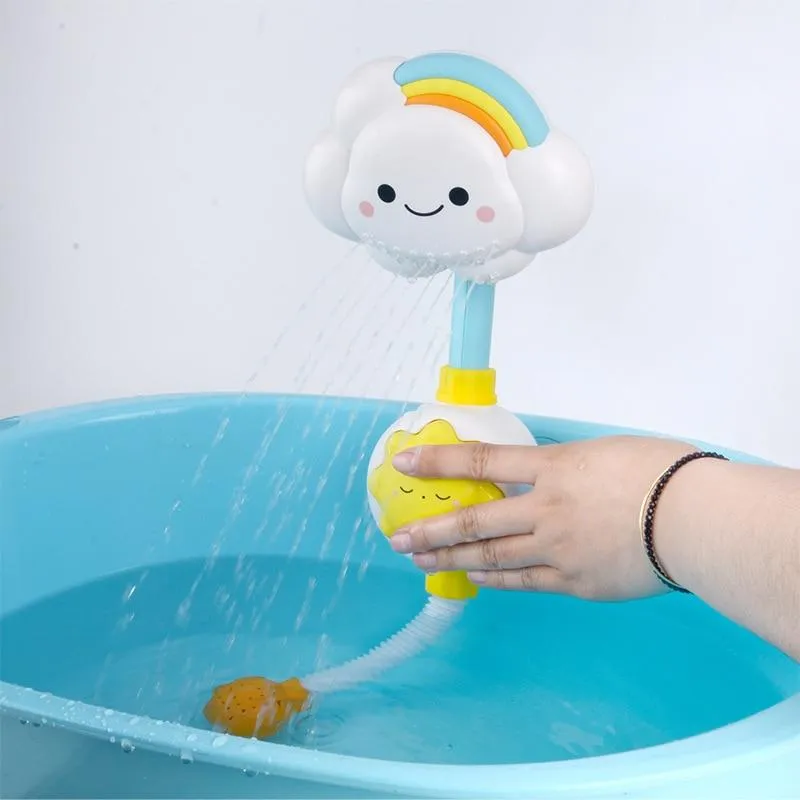 Bath Toys for Kids Baby Water Game Clouds Model Faucet Shower Water Spray Toy For Children Squirting Sprinkler Bathroom Baby Toy