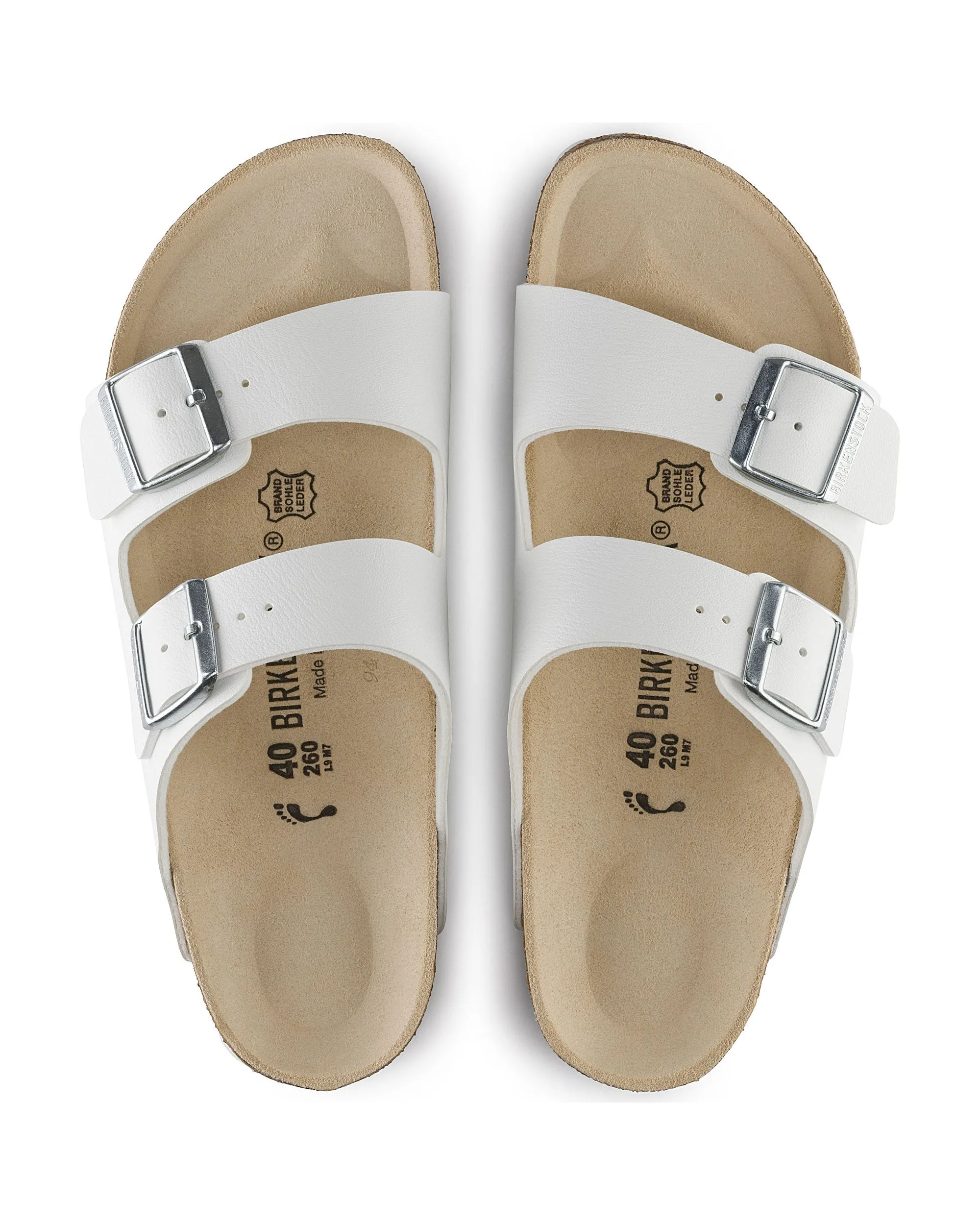 Birkenstock Arizona Bianco Calzata Stretta