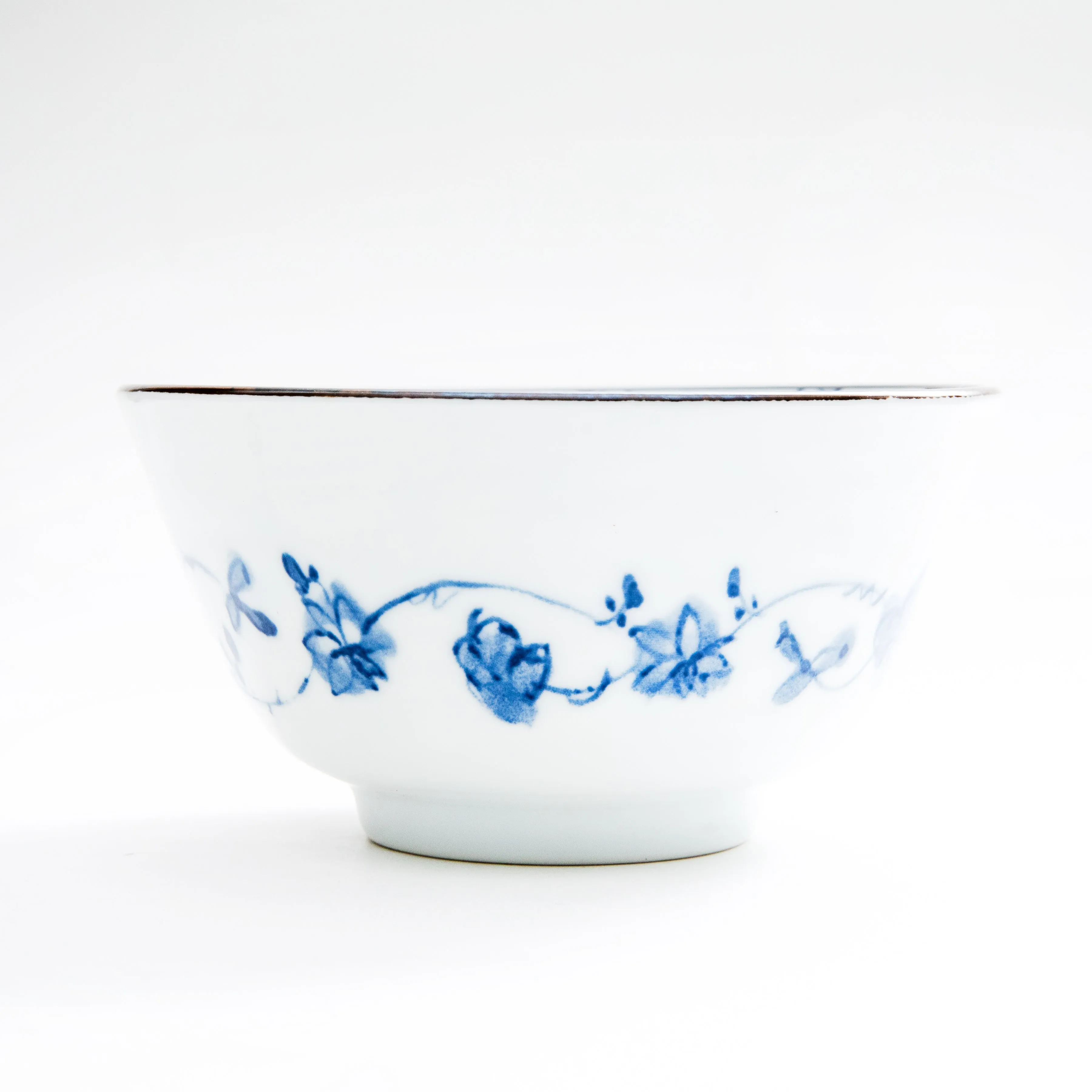 Blue and White Floret Porcelain Bowl