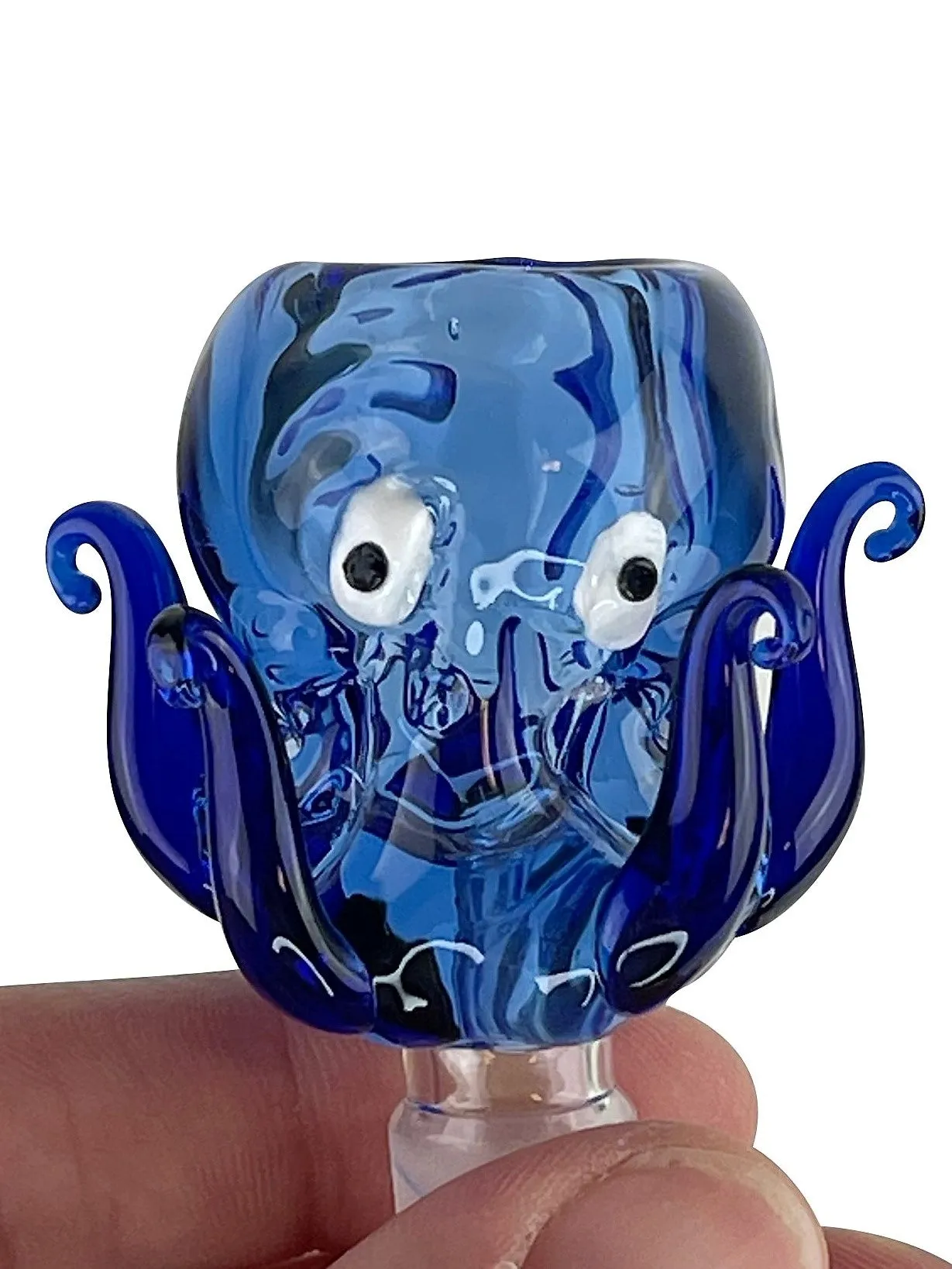 Blue Octopus Glass Bong Bowl