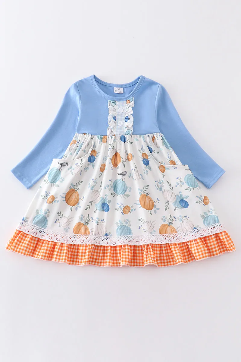 Blue pumpkin dress