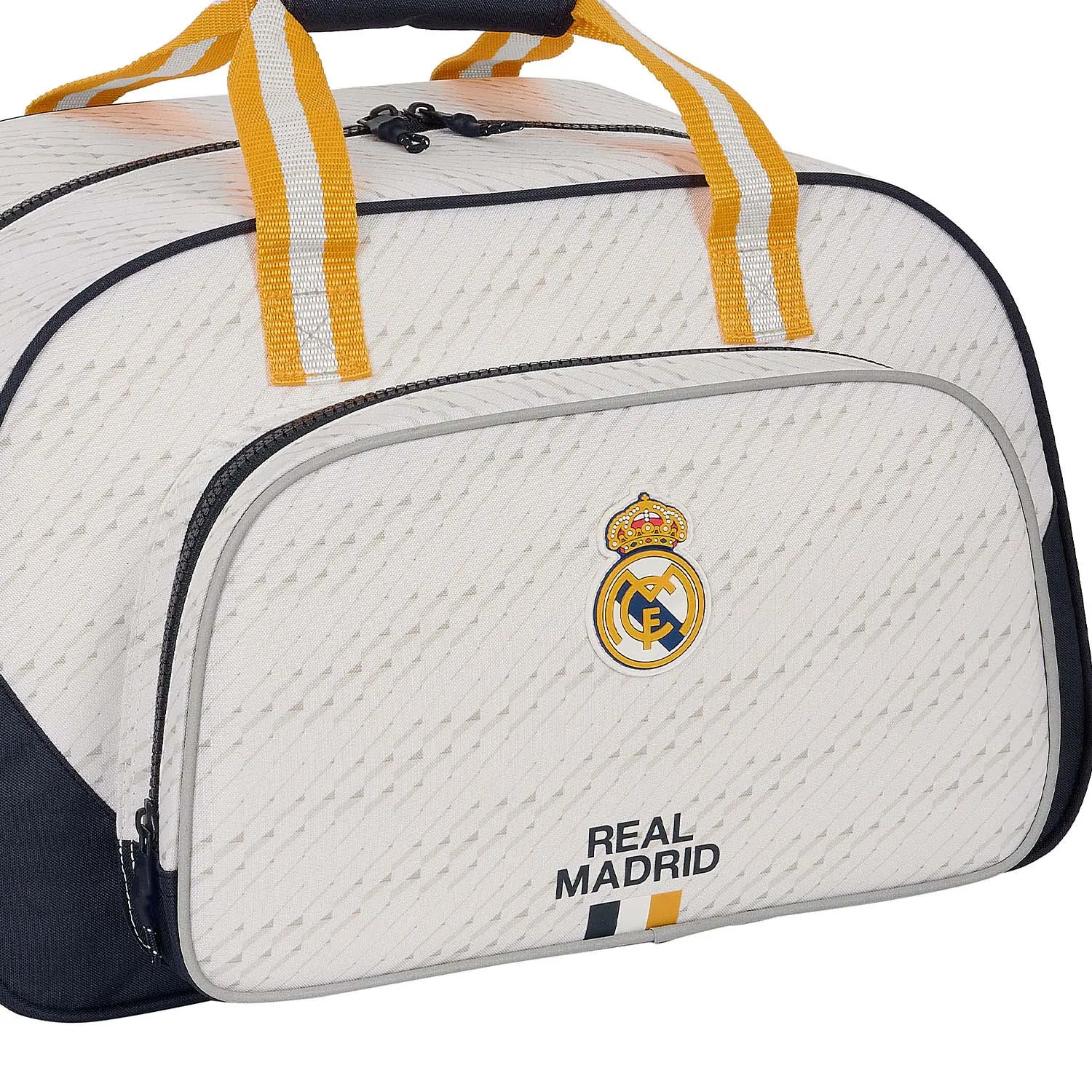 Bolsa Deporte Redonda Blanca/Dorada