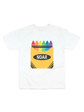 Box of Crayons Kids Personalized Shirt