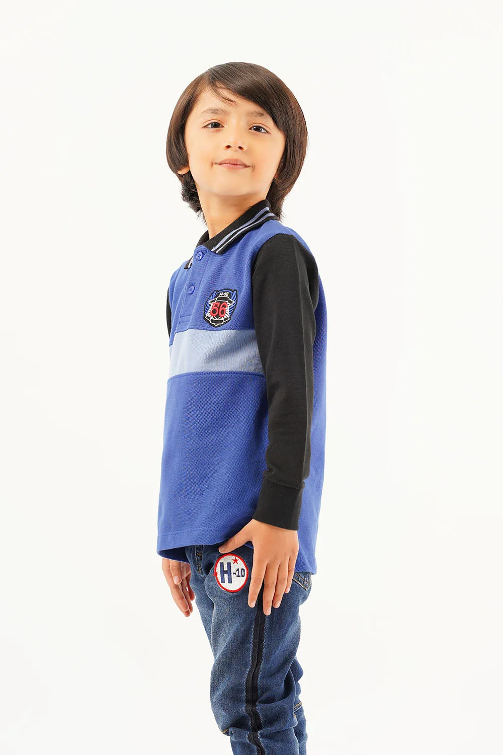 Boy's Full Sleeve Fashion Polo