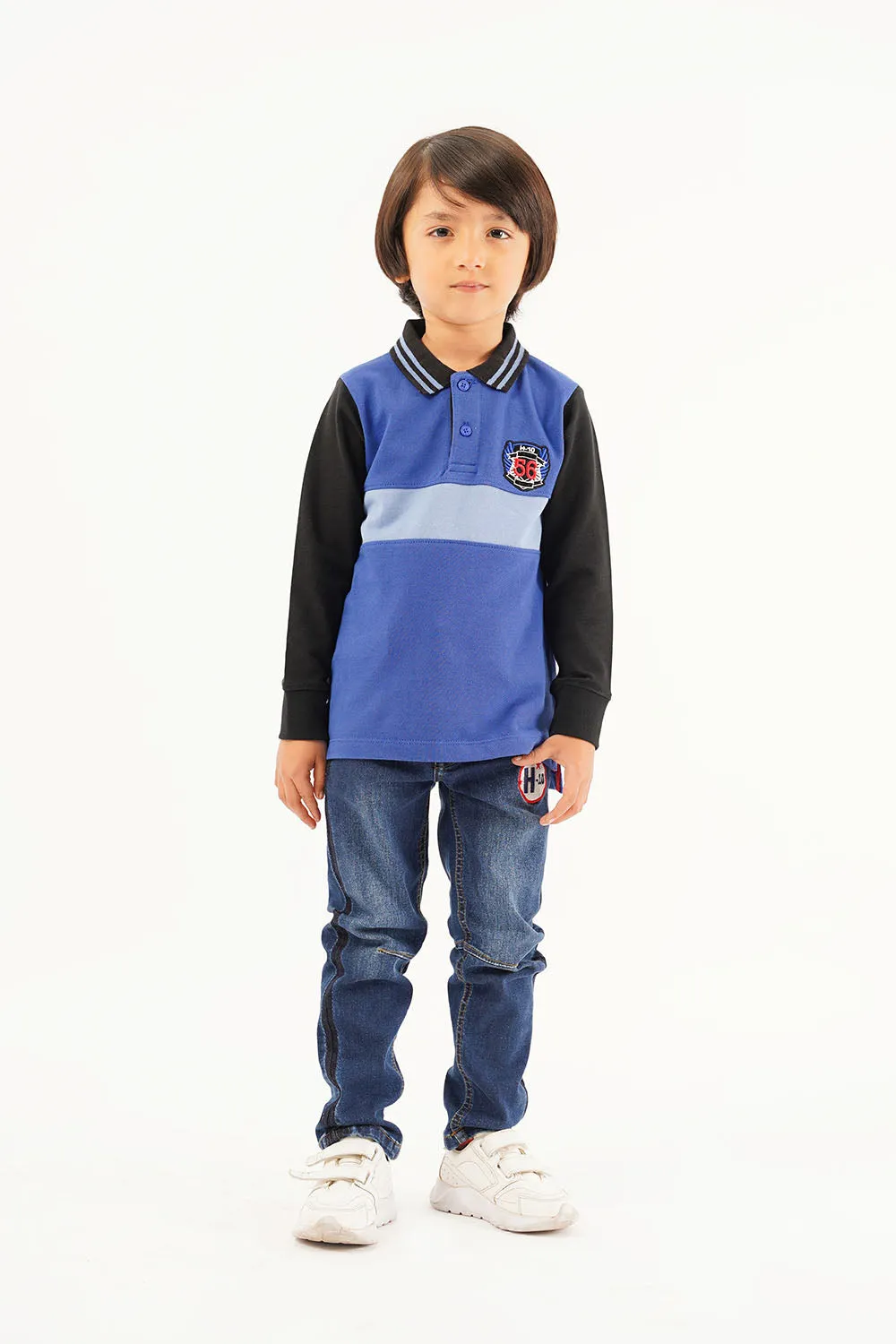 Boy's Full Sleeve Fashion Polo