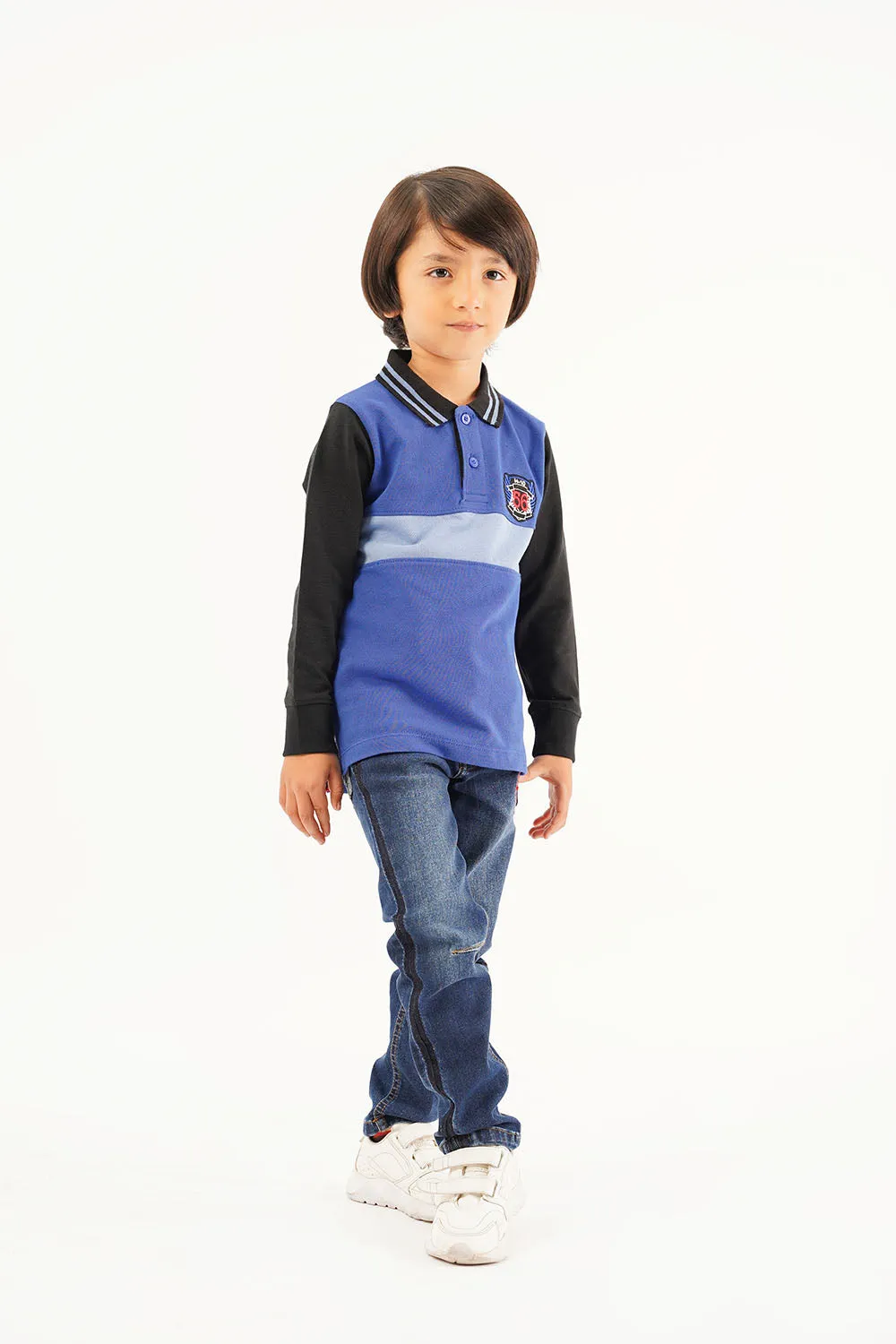 Boy's Full Sleeve Fashion Polo