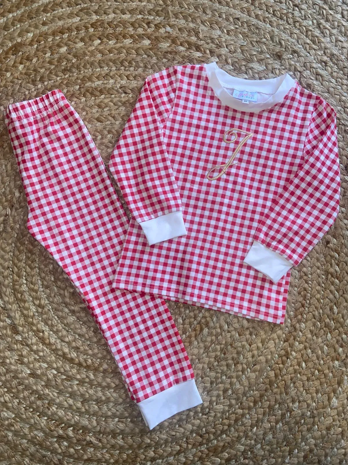 Boys Red Gingham Dreams Set