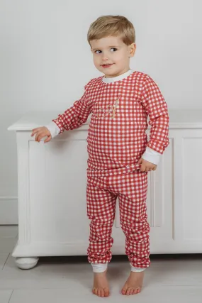 Boys Red Gingham Dreams Set