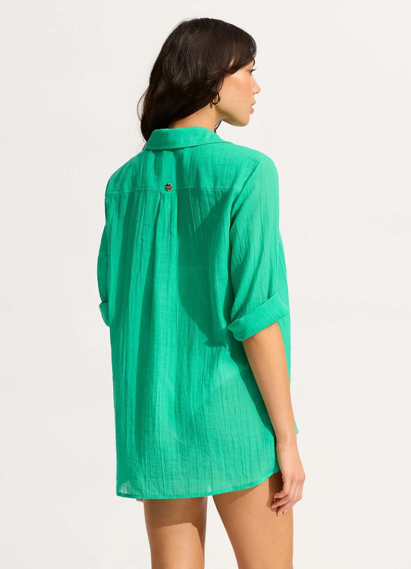 Breeze Beach Shirt - Jade