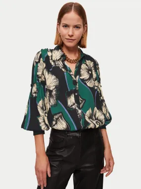 Charcoal Poppy Shirt | Green