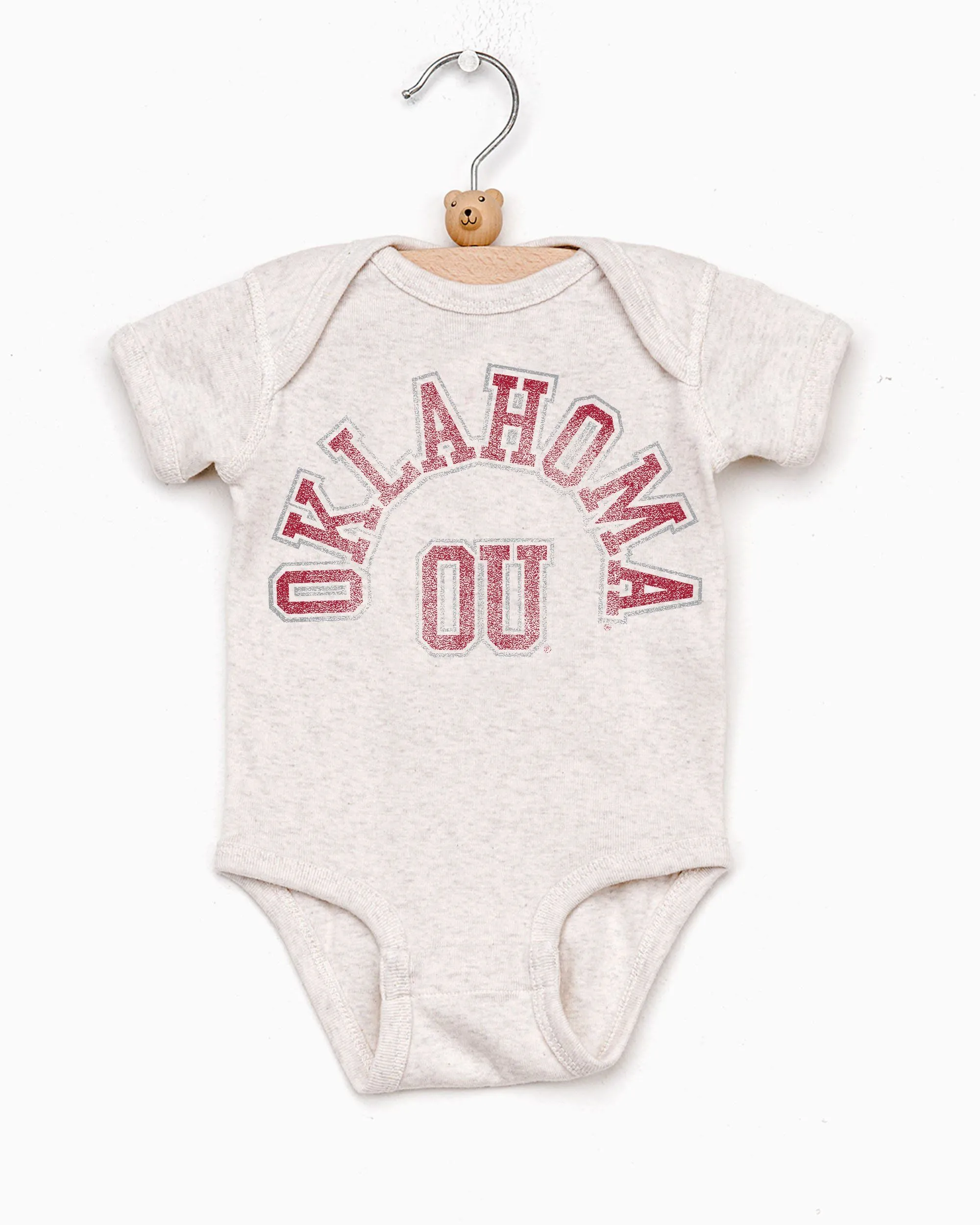 Children's OU Mega Arch Oatmeal Onesie