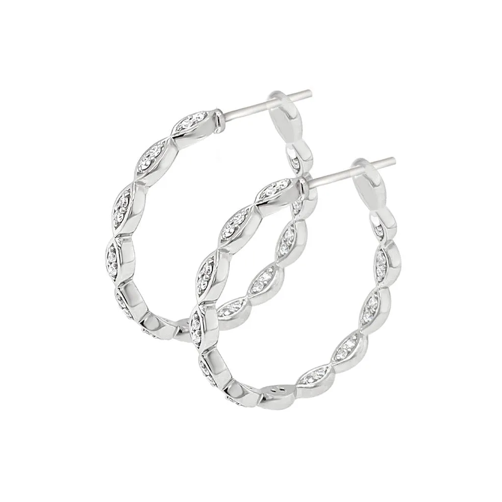 Clara by Martin Binder Diamond Hoop Earrings (0.36 ct. tw.)