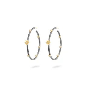 COMING and GOING STARLIGHT LARGE HOOP EARRINGS