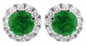 Emerald & Diamond Earrings