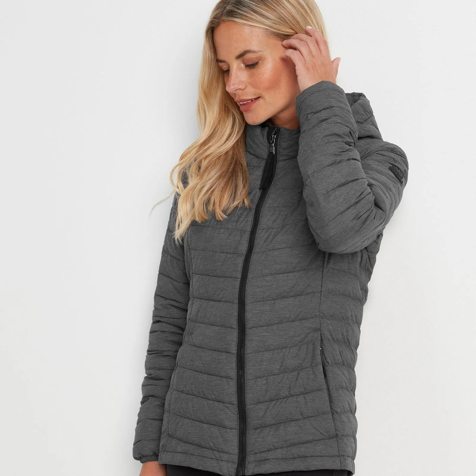 Garriston Womens Lightweight Padded Jacket - Grey Marl