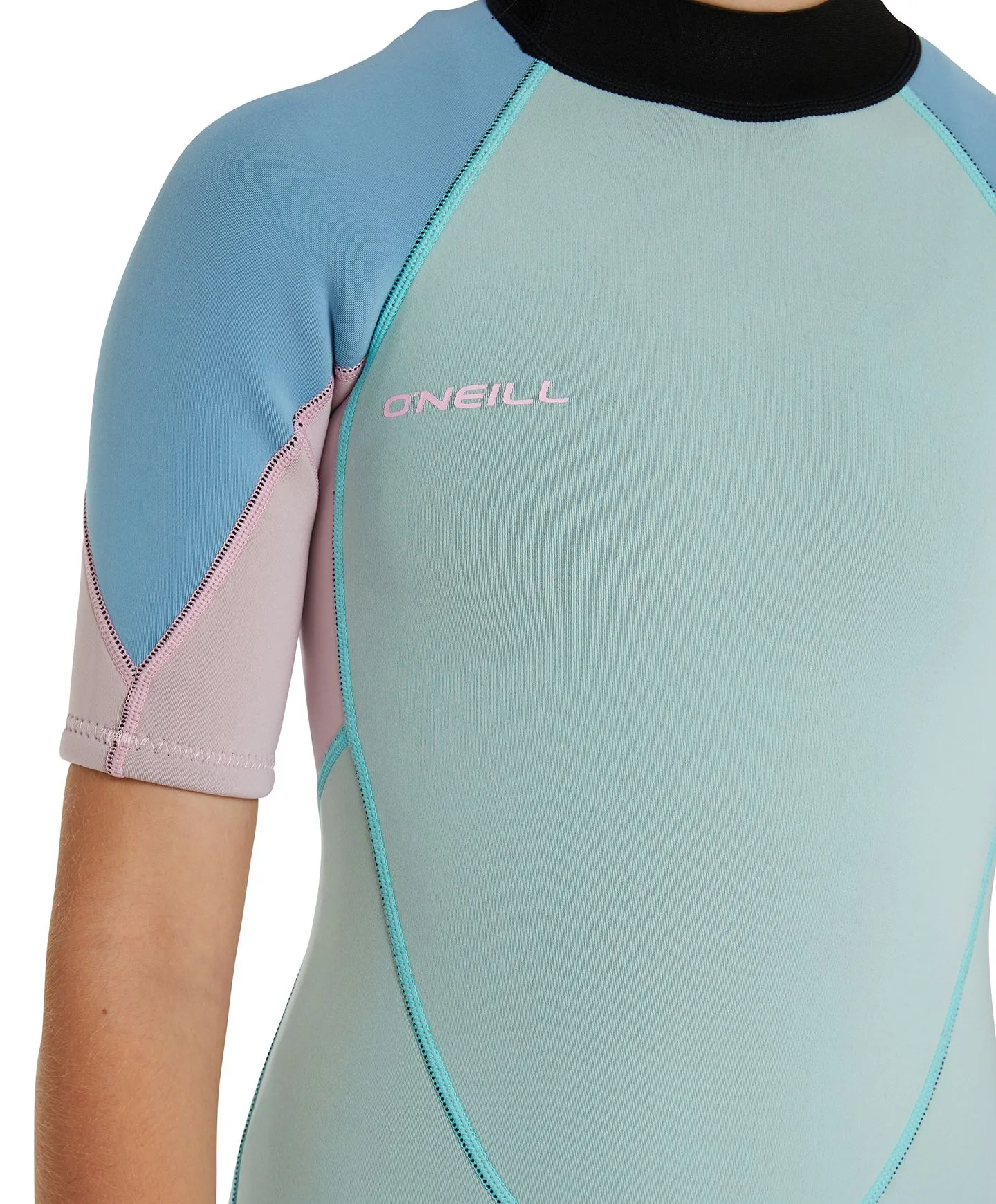 Girl's Reactor II Short Arm Spring Suit Wetsuit - Aqua