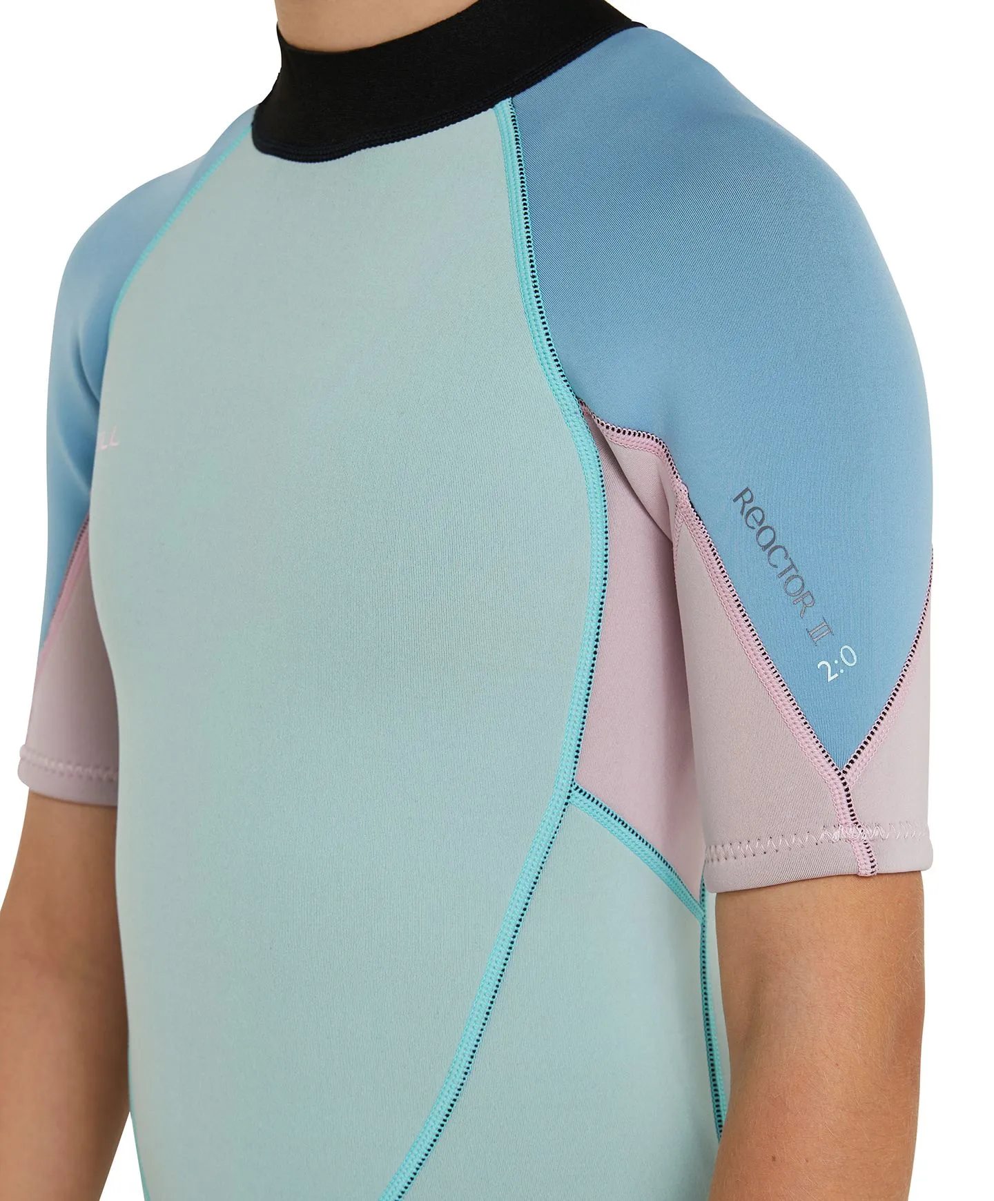 Girl's Reactor II Short Arm Spring Suit Wetsuit - Aqua