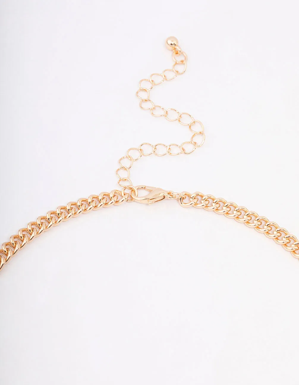 Gold Statement Pearl Short Necklace