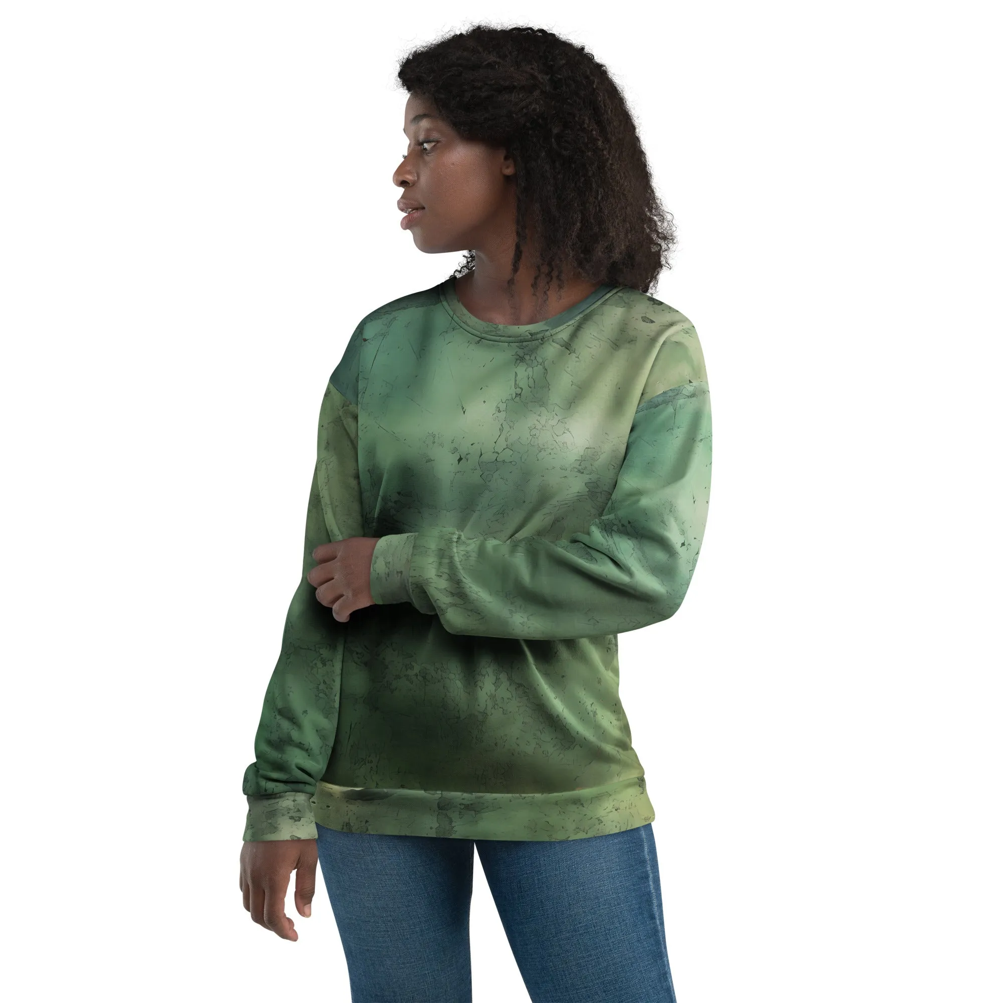 Green Sweater Men And Women / Eco Friendly Unisex Sweater