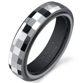 Gunmetal Color 5mm Womens Tungsten Ceramic Band Size 6