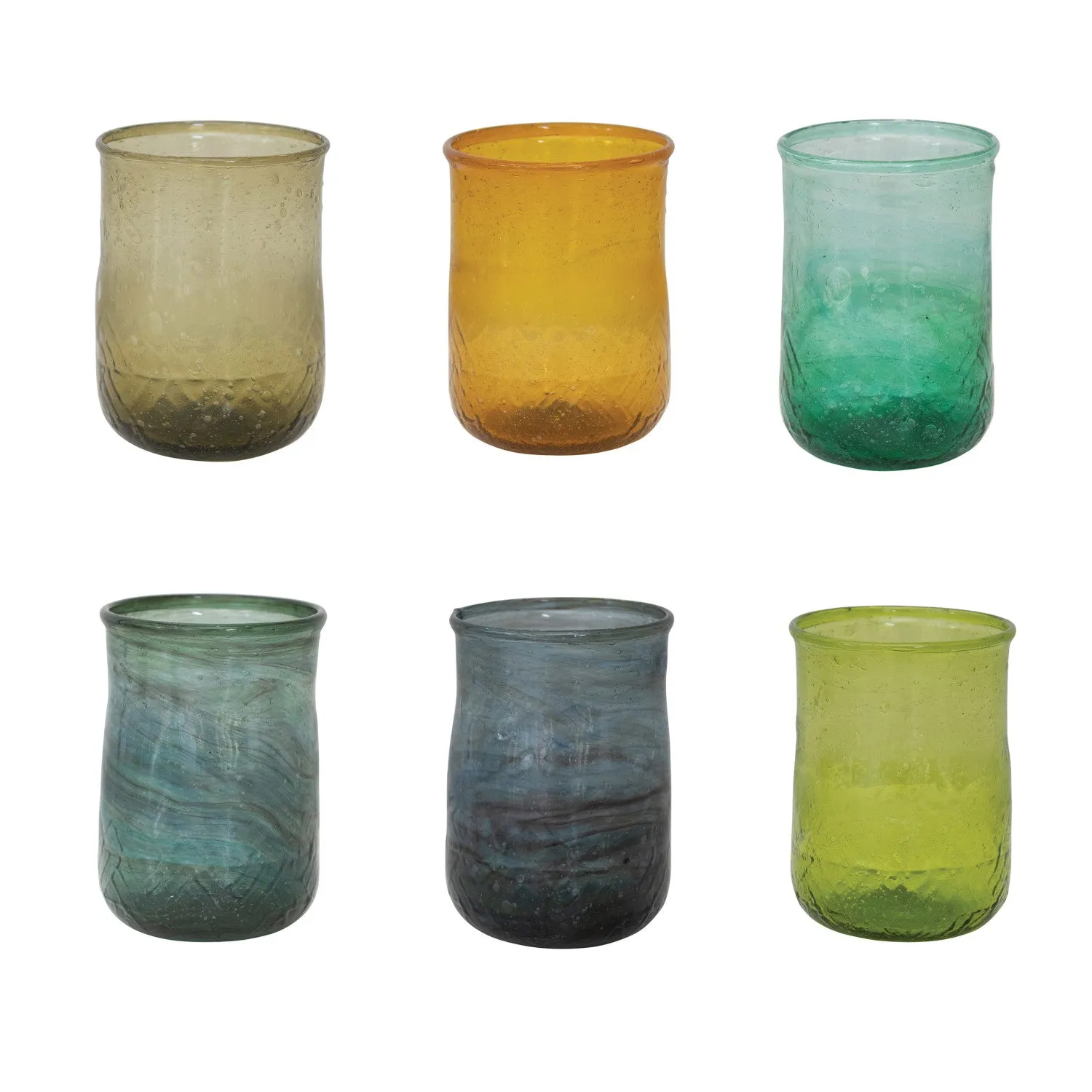 HAND-BLOWN DRINKING GLASS