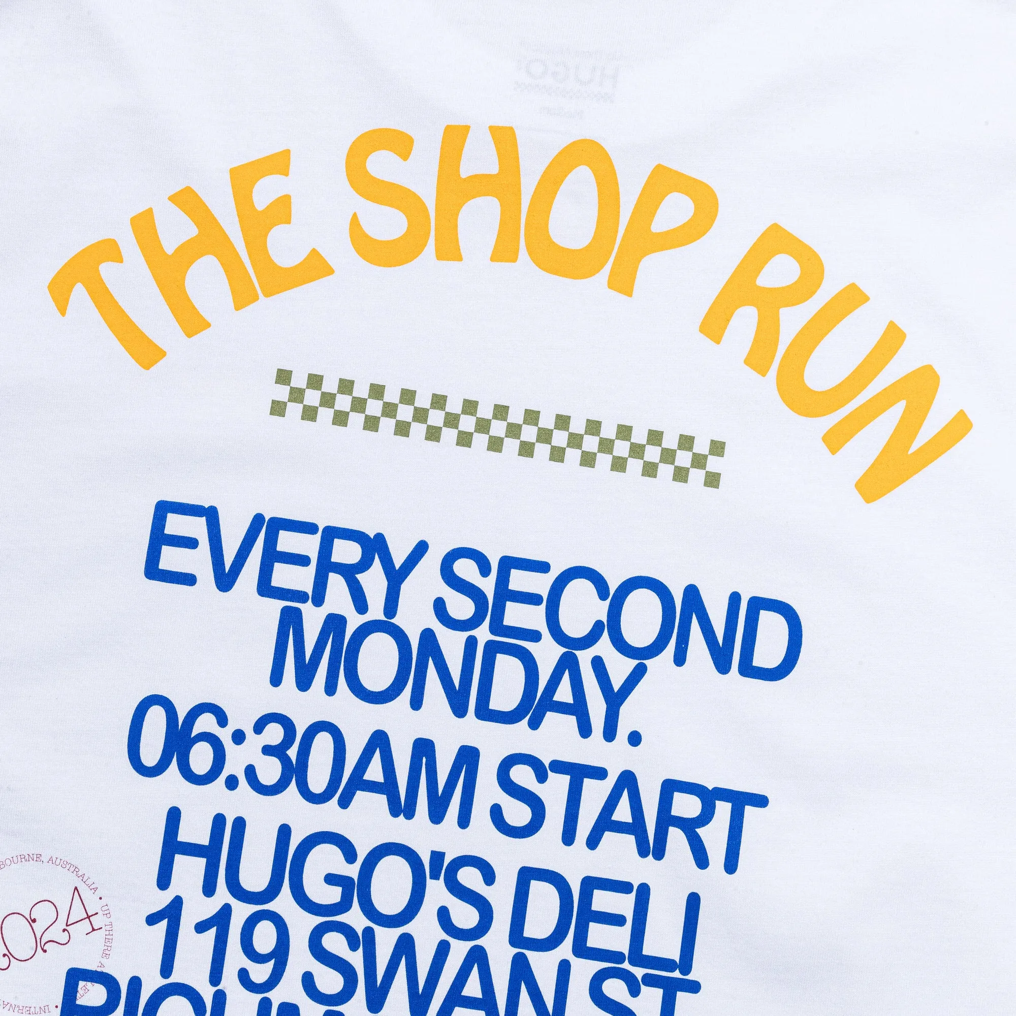 Hugo's Deli x UTA Shop Run T-Shirt - White