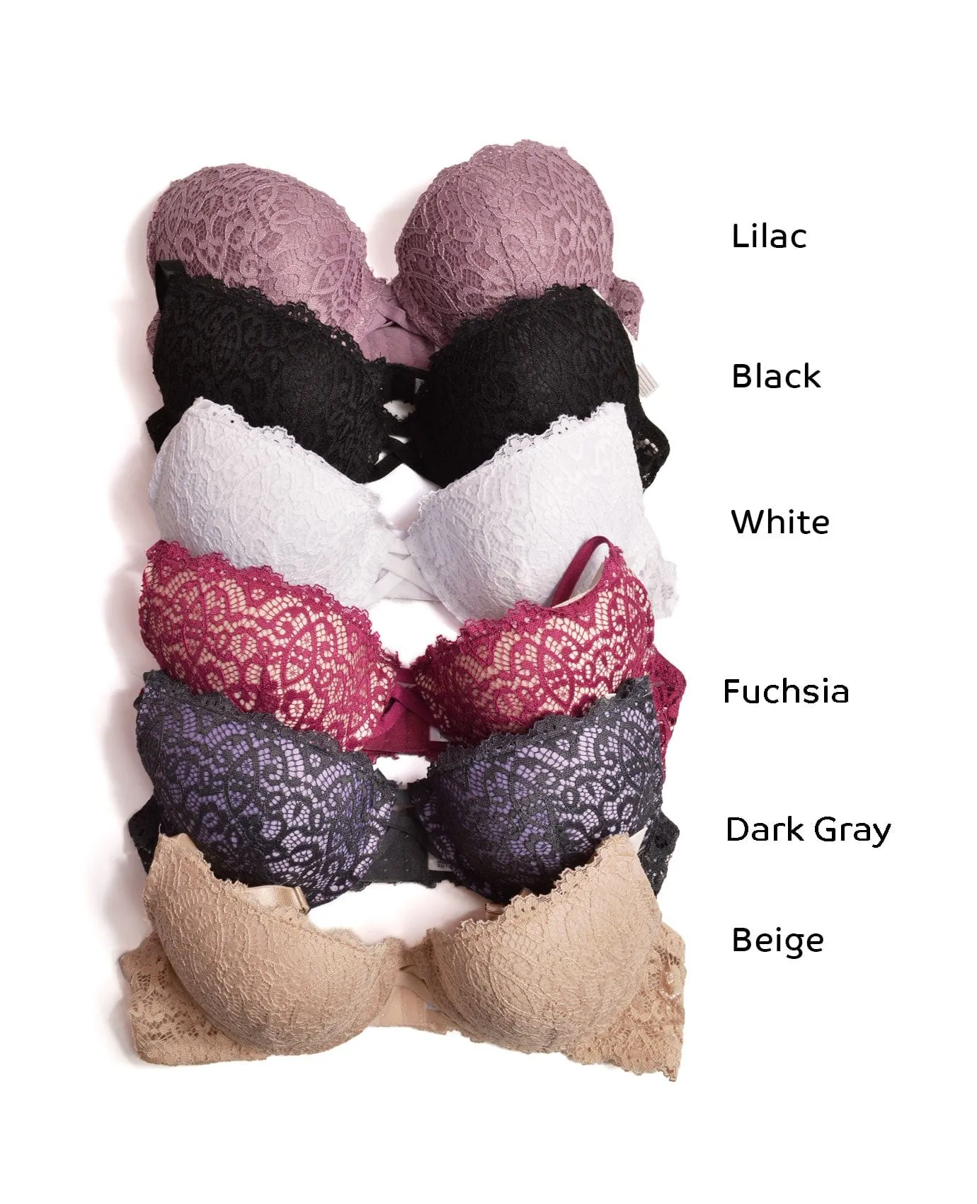 ILumie Detailed Lace Bra (Set)