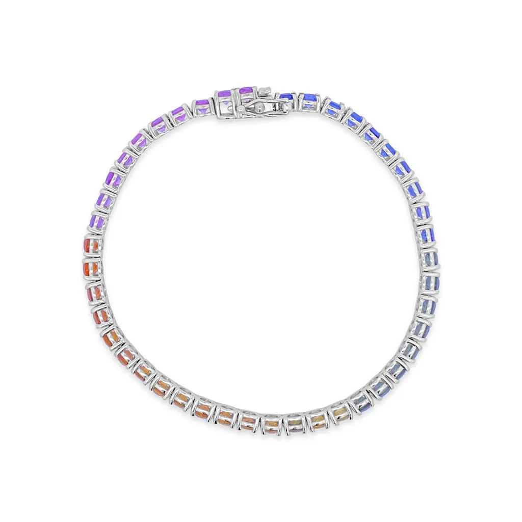 Irisa by Martin Binder Rainbow Sapphire Tennis Bracelet