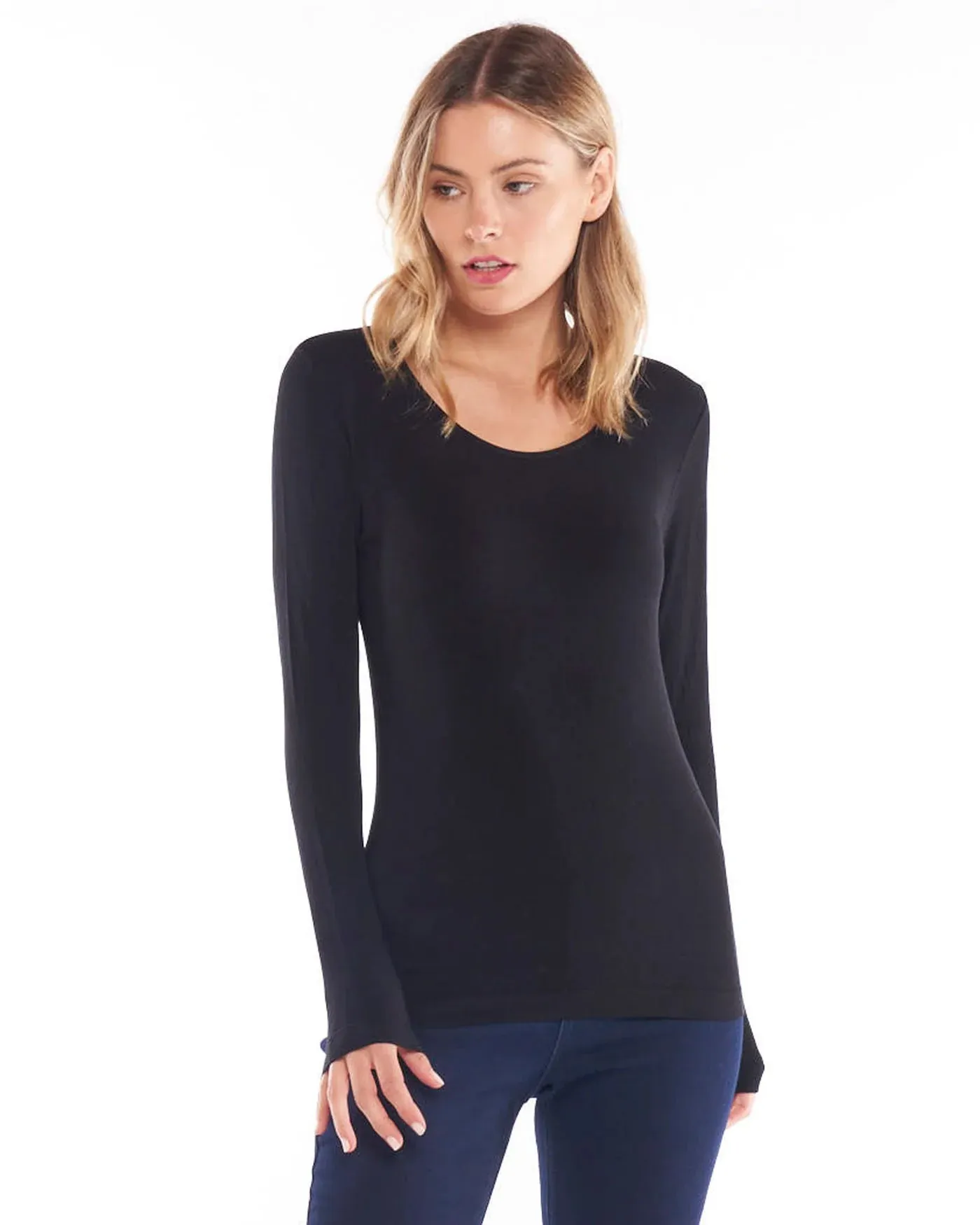 Kelli Long Sleeve Top - Black