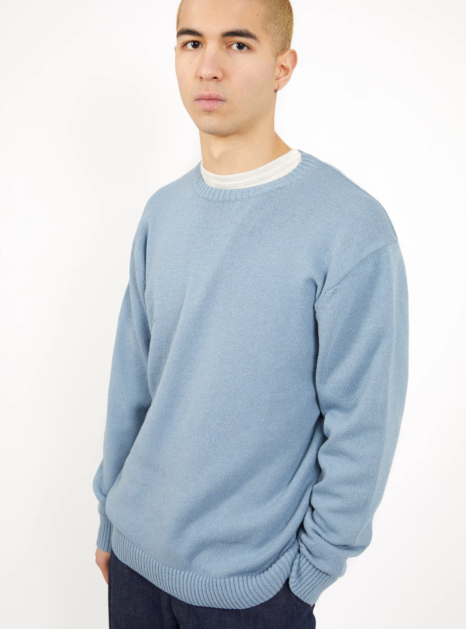 Lily Yarn Crewneck Sax