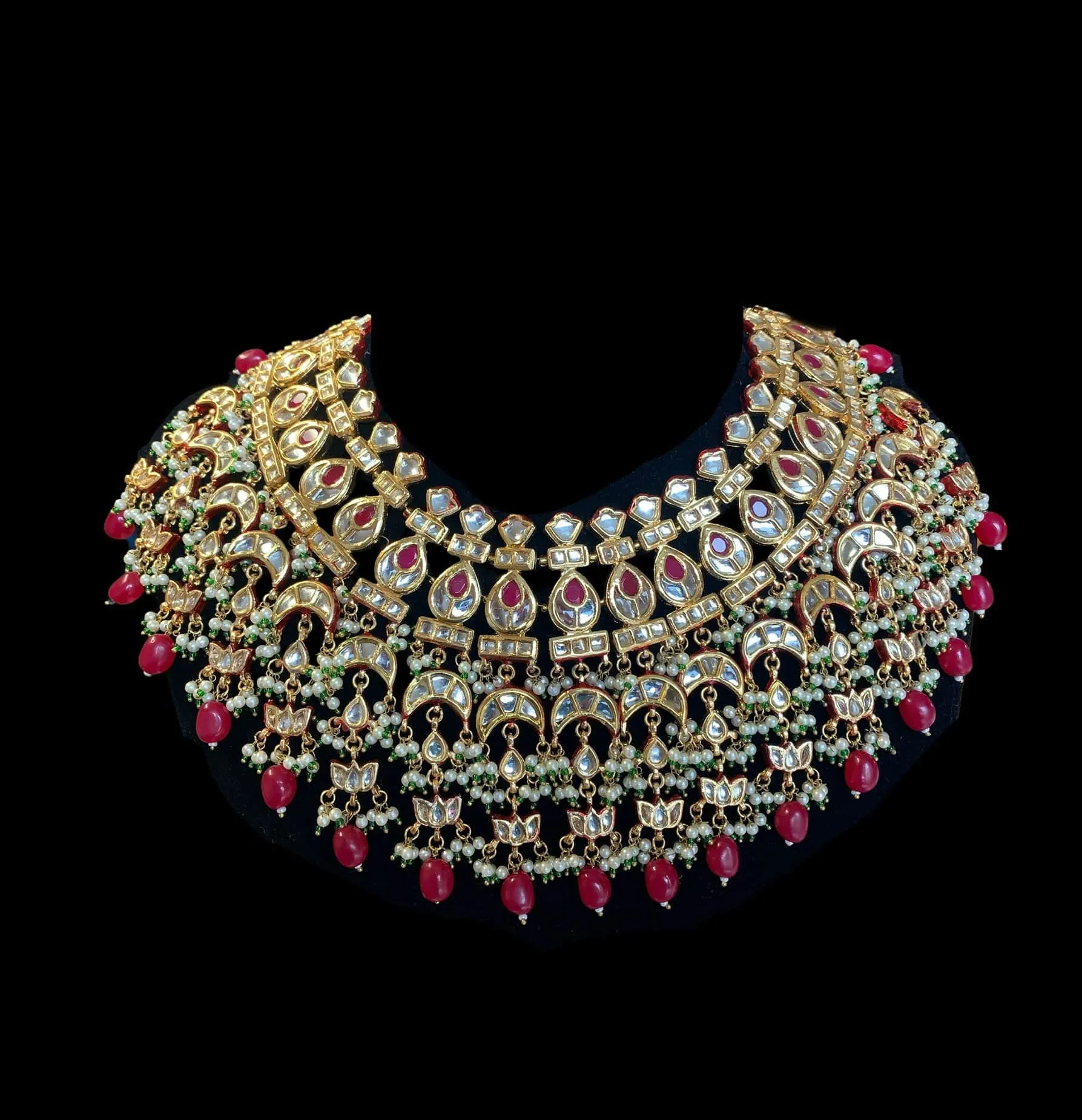 Lisha kundan bridal set ( SHIPS IN 4 WEEKS  )