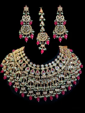 Lisha kundan bridal set ( SHIPS IN 4 WEEKS  )