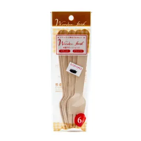 Maruki Wooden Fork (6pcs)