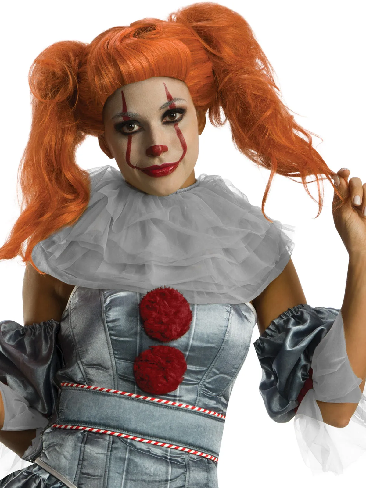 Pennywise Deluxe Womens Costume for Adults - Warner Bros IT Movie