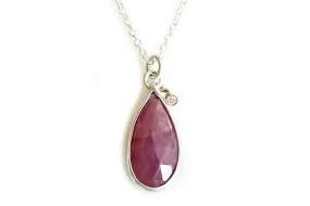 Pink Sapphire Necklace