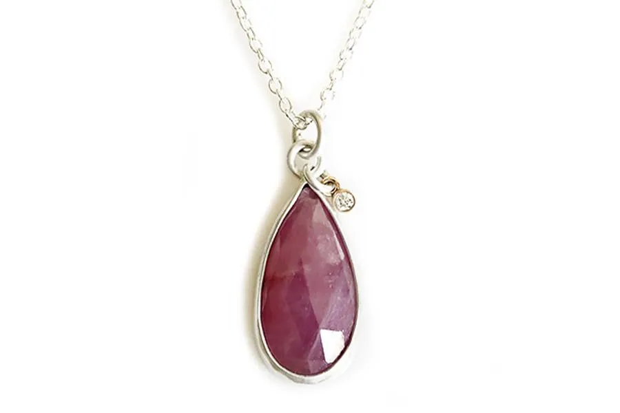 Pink Sapphire Necklace