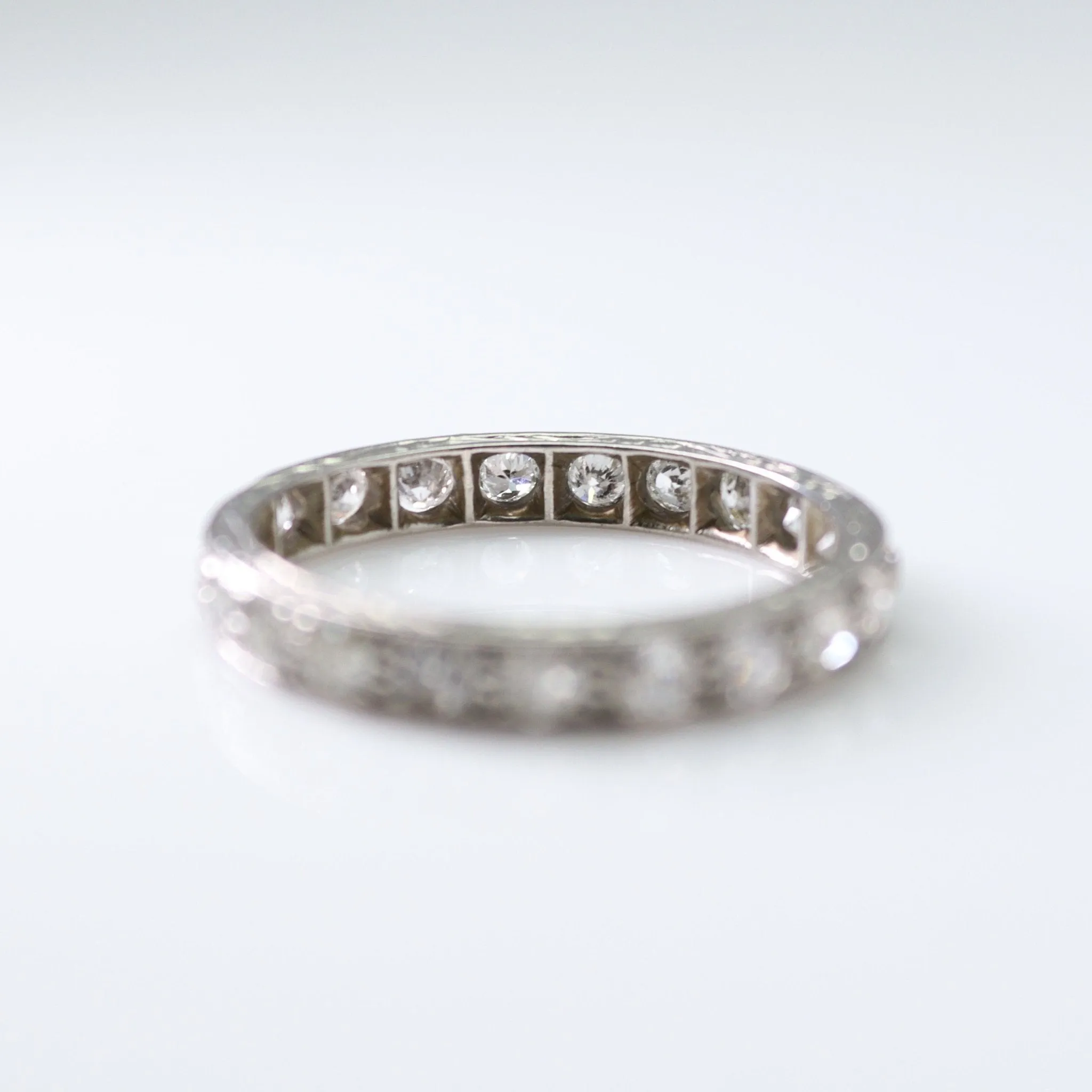 Platinum Art Deco Diamond Eternity Ring