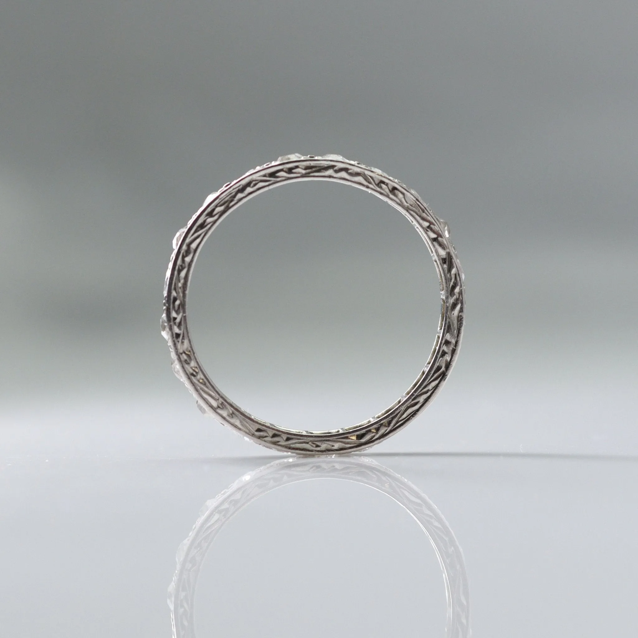 Platinum Art Deco Diamond Eternity Ring