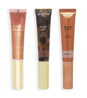 Revolution Pro - *Glow Edit* - Set Cream Wand Trio - Dark