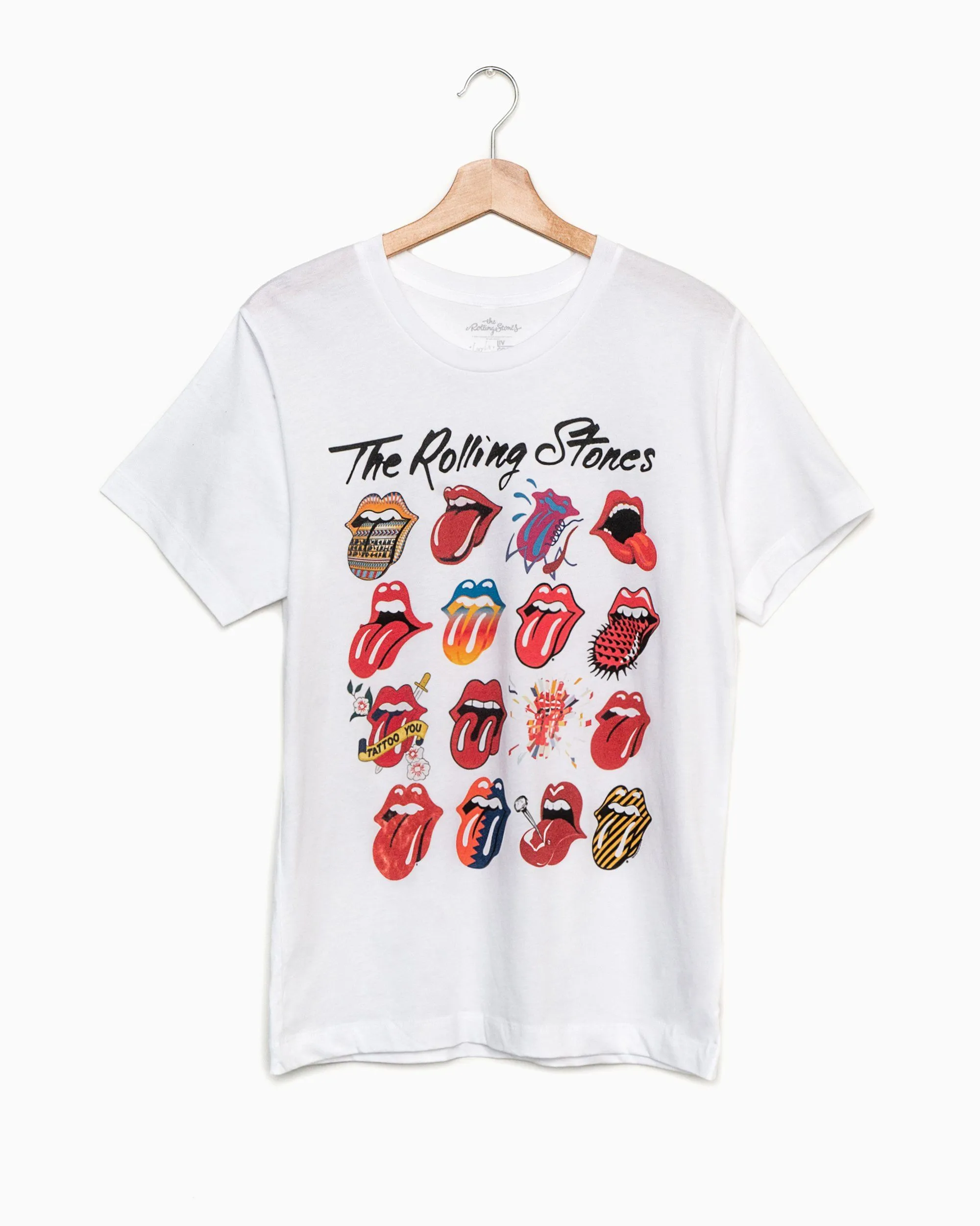 Rolling Stones Licks Over Time White Tee