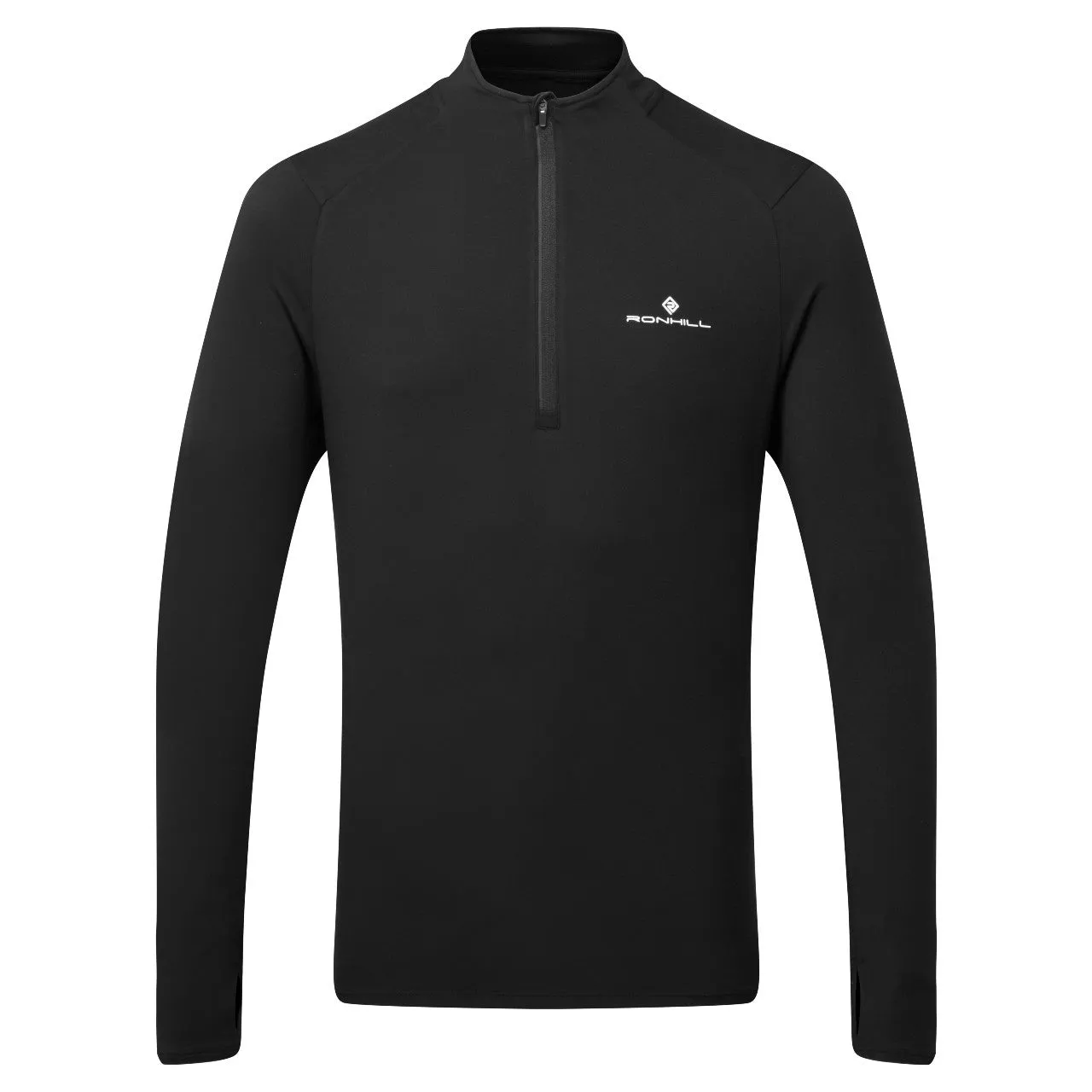 Ronhill Core Thermal 1/2 Zip Top (Mens) - Black/Bright White