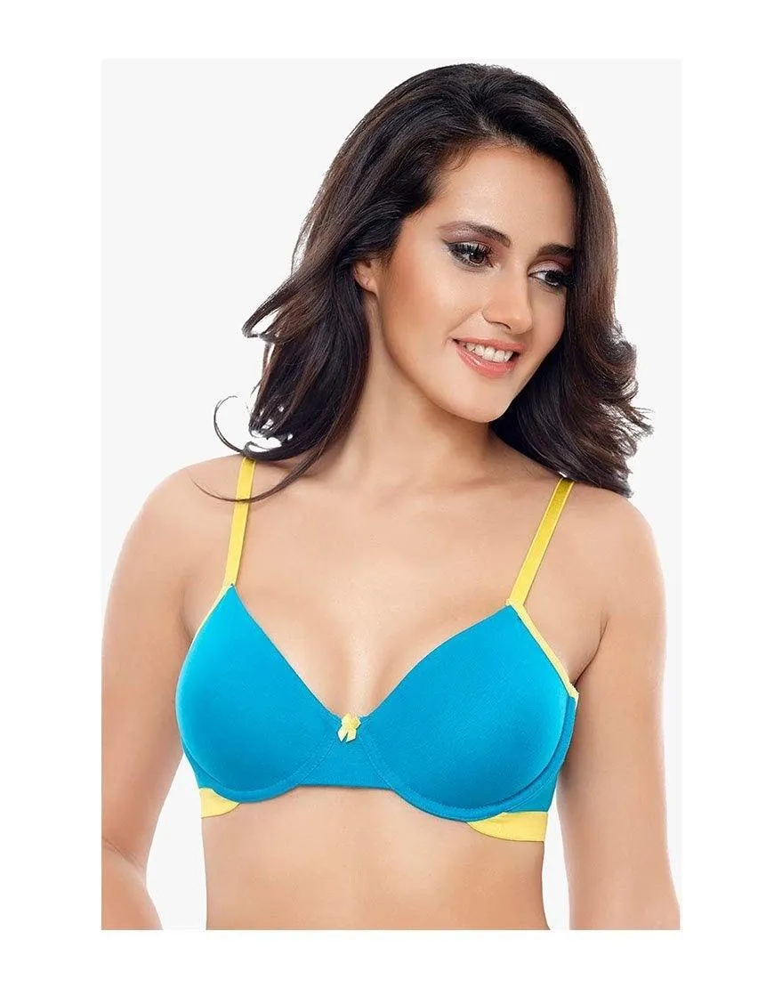 Seamless Double-Layered Cup Underwired Bra