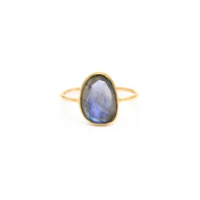 Selena Slice Ring | Labradorite