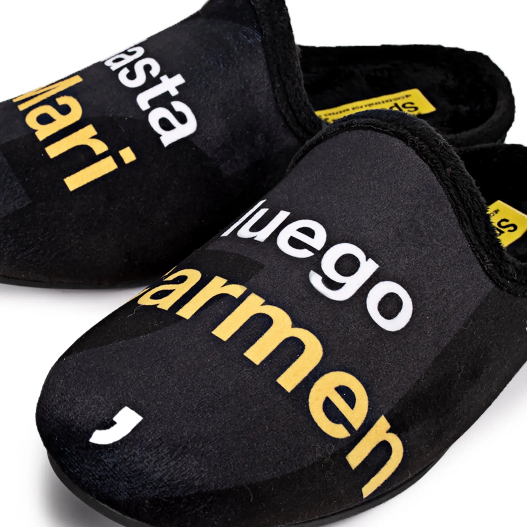 Slippers "Hasta luego Mari Carmen".